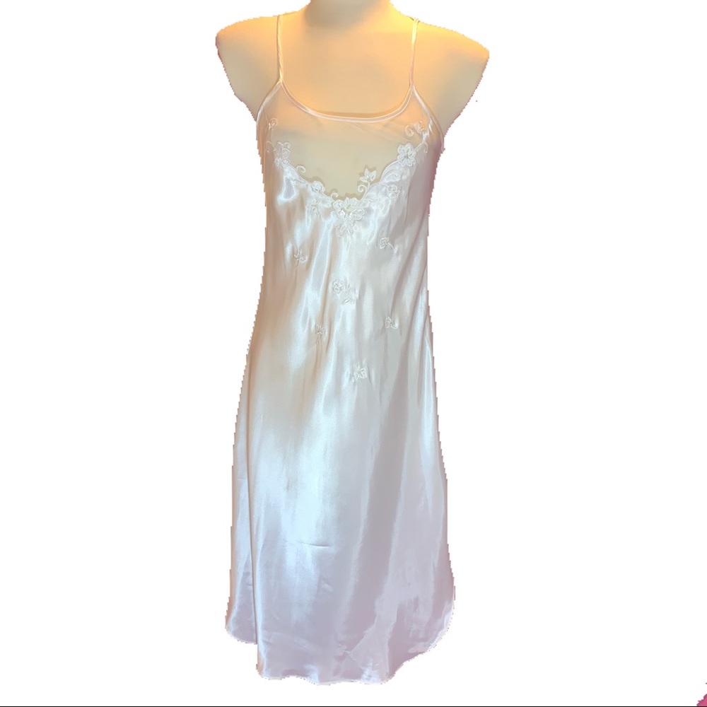 Satiny White Nightgown